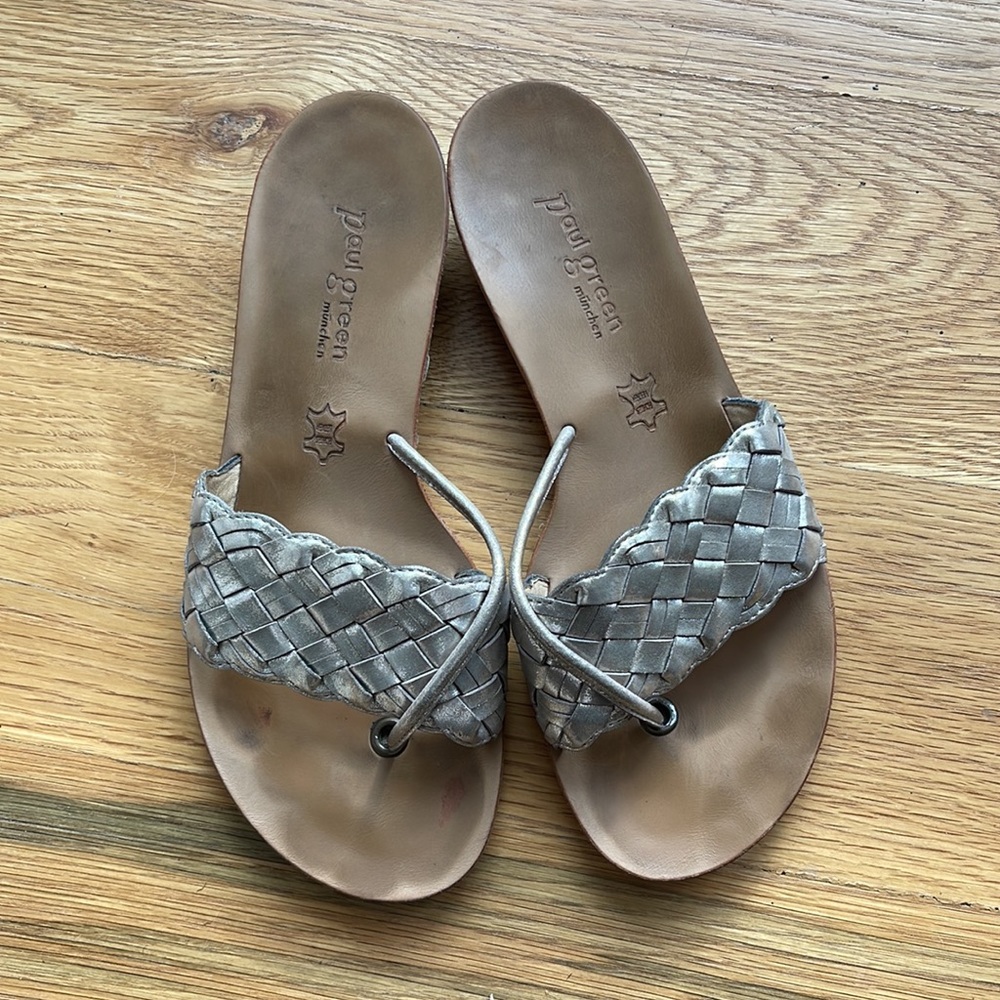 Paul Green Sandals in platinum metallic - Picture 2 of 6